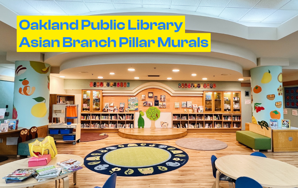 Asian Branch Library Pillar Murals