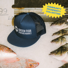 Load image into Gallery viewer, Green Fish Seafood Hat
