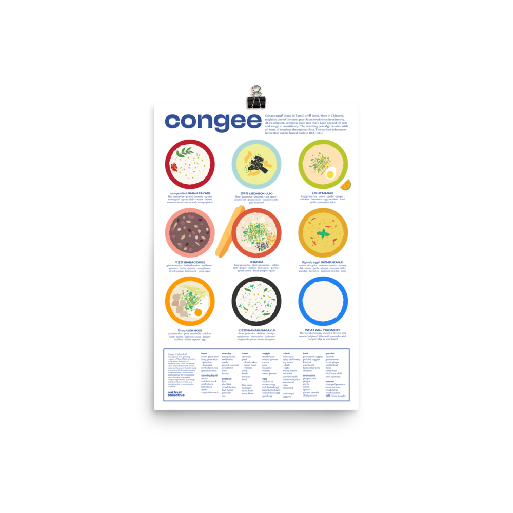 Congee Poster, White