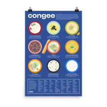 Load image into Gallery viewer, Congee Poster, Navy
